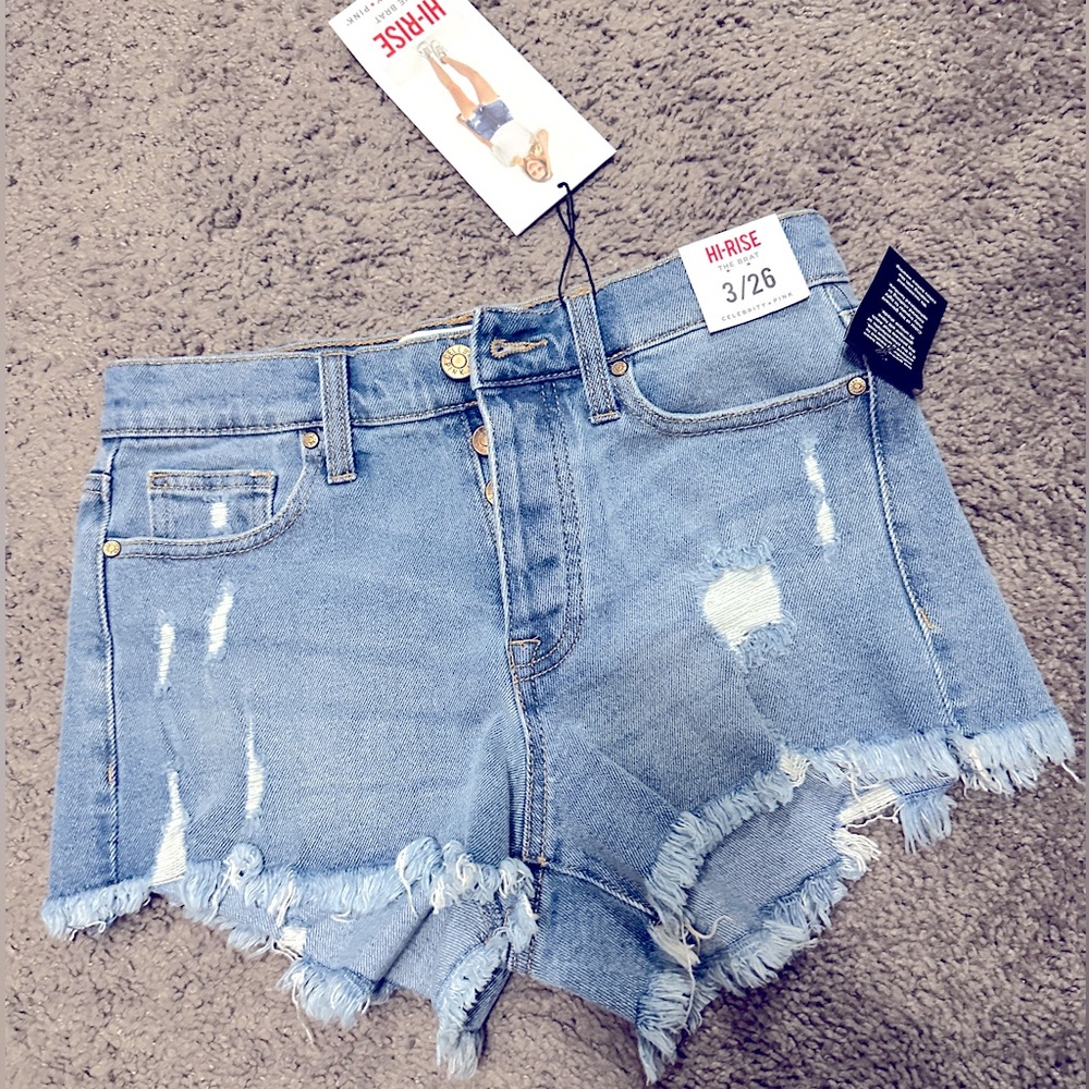 Celebrity Pink The BRAT hi rise jean shorts